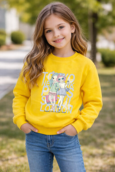 ADABEBEK سويت شيرت أطفال مطبوع من بريميوم سيسي جيرلز 27066