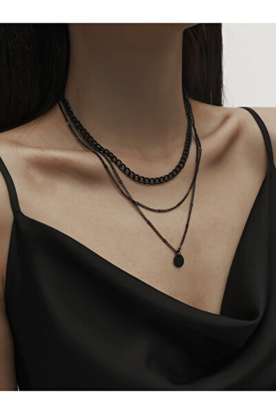 Take Two By Styli Layered Chain Pendant Necklace