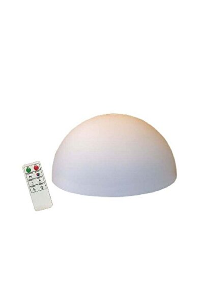 Generic Serene Decorative LED Half Ball Lamp with Remote Control White 35 cm