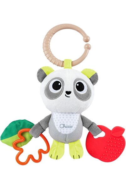 Chicco First Activities Panda Textile Rattle 3-24m, Multicolor