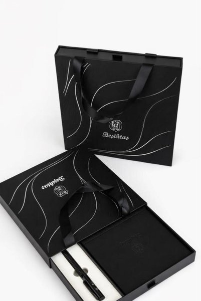 Timon Beşiktaş Premium A5 Notebook & Roller Pen Set (96 Lined Sheets) – Special Boxed