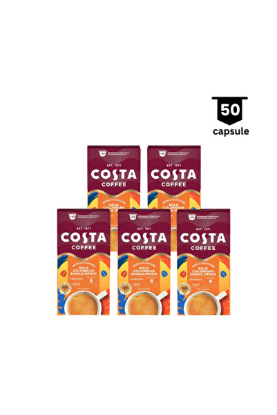 Costa Coffee Espresso Colombian Roast - Compatibil Nespresso – 50 Capsule