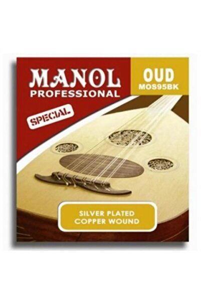 Manol MOS95BK Set de corzi de ud negre, din nailon negru, cu timbru tradițional