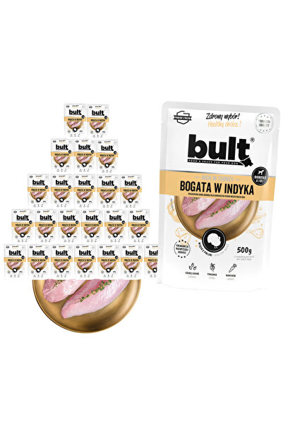Bult Bogată în carne de curcan - Hrană umedă pentru câini - 24x500g