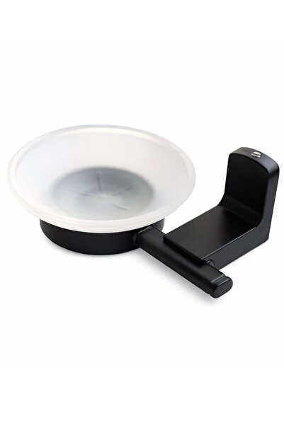NZB Soap Dish Black Screw-On Wall Mounted Bathroom Soap Dish Matte Black Stai...