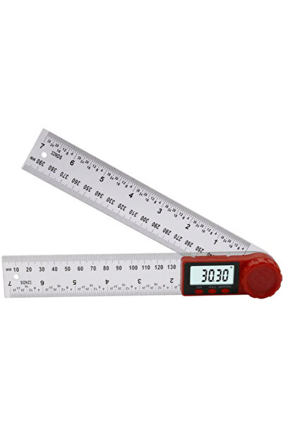 zola Digital protractor, 2 in 1, total length 400 mm, illuminated LCD screen,...