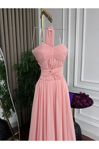 Sukar Luxurious two-tone chiffon dress