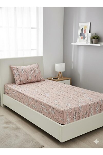 Design of colours Single Elastic Fitted Sheet and 1 Pillowcase