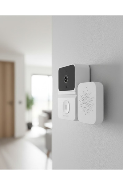 UCUZTEKNO Trendlia WiFi Akıllı Kapı Zili Kamera Gece Görüşlü Çift Yönlü Sesli