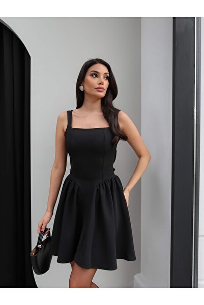 ESRAHELVACI Strappy Back Bow Detail Mini Dress