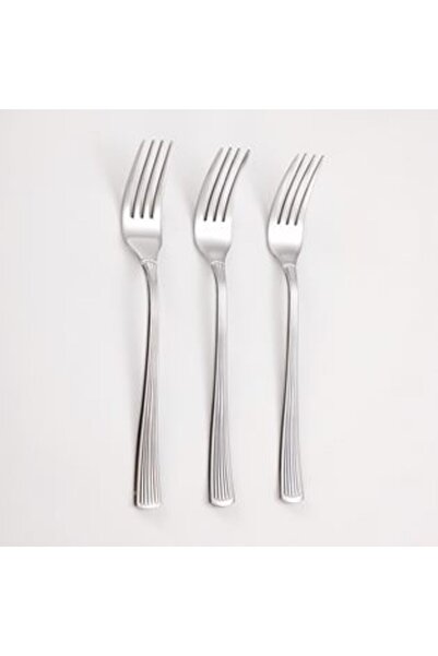 SHOPIENS Stainless Steel Forks "Linear" 23 cm - 3 pcs