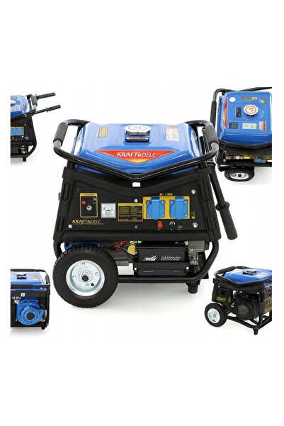 Kraft Generator de curent 3000W, roti si manere, 4 timpi , 230 V, 7 CP, porni...