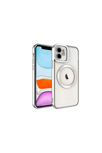 eco port غطاء آيفون 12 كروس مغناطيسي آمن - فضي