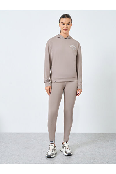 Styli Gymspire Edition - Front and Back Text Detail Long Sleeve Hooded Top