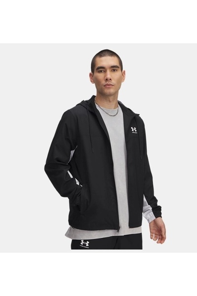 Under Armour Palton bărbătesc Rival Woven - Negru