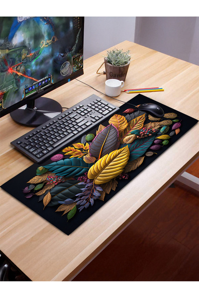 PATRON Halı MU_234 Bilgisayar Mause Pad Kaymaz Pvc Deri Taban , A Kalite Ürün