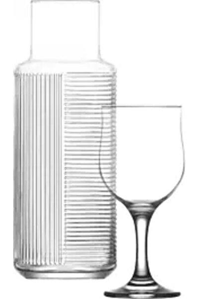 OEM Set carafă 1200 ml + 6 pahare de vin 320 ml Lav, transparente