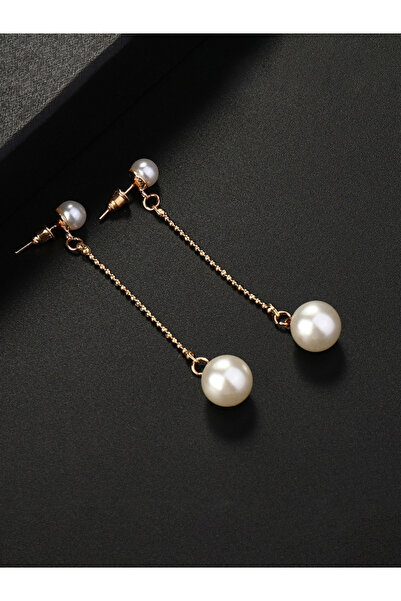 Take Two By Styli Faux Pearl Tassel Earrings