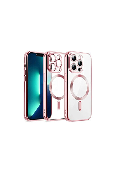 eco port غطاء آيفون 13 برو ماكس كروس مغناطيسي آمن - وردي