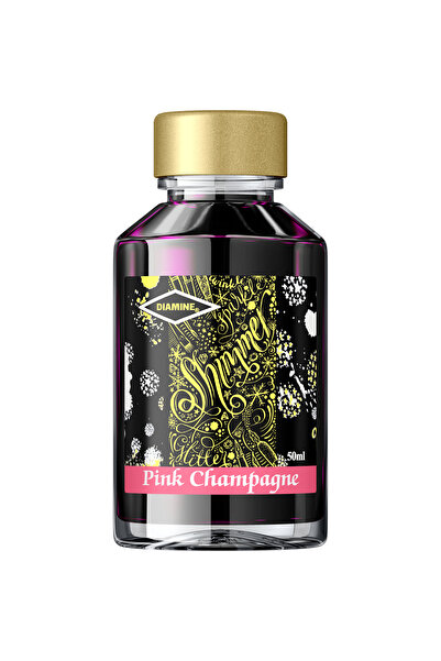 Diamine Shimmering Ink Bottle 50 ml - Pink Champagne