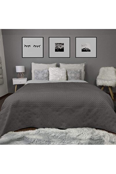 Homelevel Reversible bed or sofa cover, 200 x 220 cm, quilted, double-sided, ...