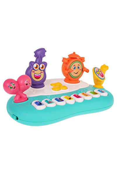 LITTLE ANGEL -Baby Musical Caterpillar Rattle Toy for Infants - Green