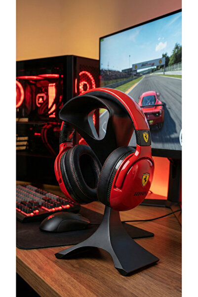 Fandora Modern Minimalist Masaüstü Kulaklık Standı - Gamer Headset Askısı Tutucu Siyah