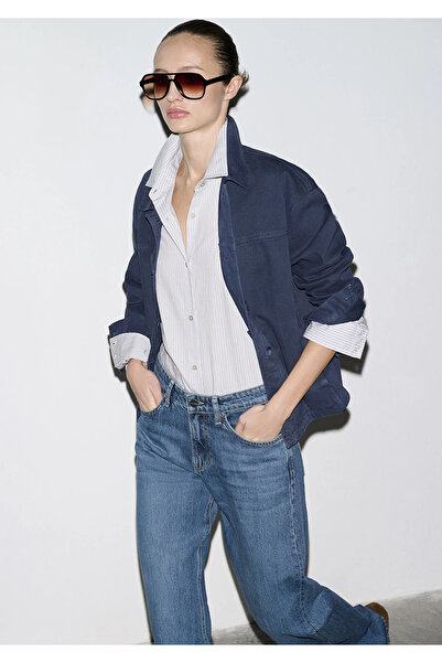 Mavi Edition Pocket Detailed Navy Blue Shirt 1211424-70487