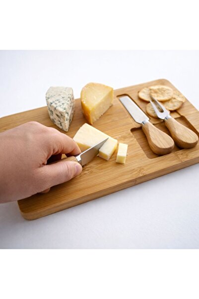 VELLON HOME BAMBU KAŞIKLI PEYNİR/TEREYAĞ SUNUMLUK