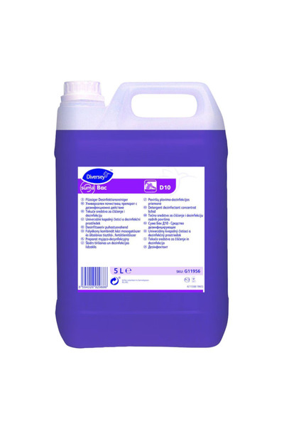 Diversey Suma Bac D10, detergent dezinfectant concentrat suprafete, , 5 litri