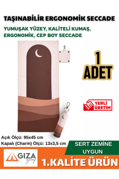 Giza Ambalaj Seccade Taşınabilir Ergonomik Cep Boy Seccade Su Geçirmez Özel T...