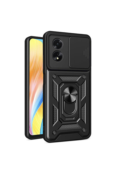 Techsuit Husă de protecție pentru cameră Oppo A38, seria CamShield, neagră