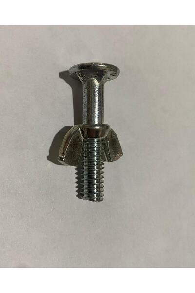 fiba teknik Kelebek Civata 4cm M8 Düz Başlı (1 Adet) Galvaniz