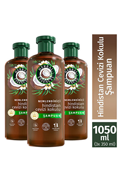 Herbal Essences Nemlendirici Hindistan Cevizi Kokulu Şampuan 350ml x 3 Adet