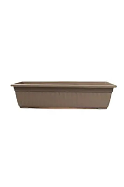 OEM Ghiveci dreptunghiular, plastic, 59,5 cm, maro