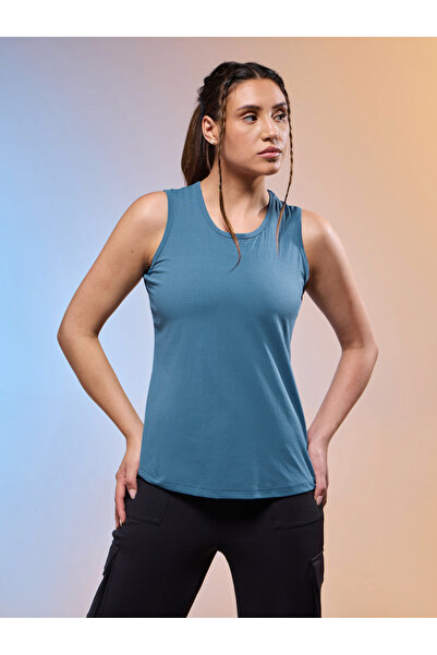 Technosport By Styli Women Solid Slim Fit Round Neck Tank