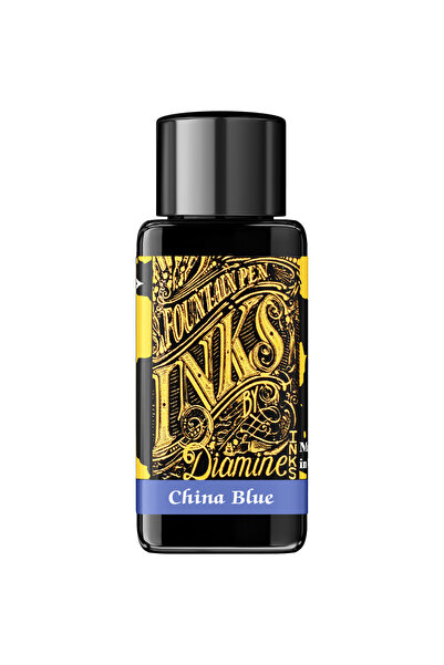 Diamine Sticlă de cerneală 30 ml - Albastru China