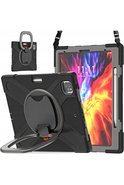 Other Husă iPad Pro 12.9 - Antișoc PC și Silicon, Suport Rotativ 360, Curea U...