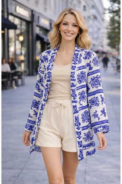 forte bella Ethnic Pattern Trend Mini Kimono