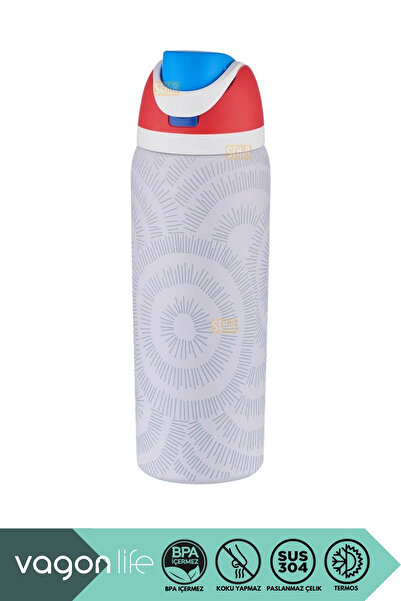 Vagonlife 600ml New Collection Stainless Steel Thermos With/Without Straw, 6 ...