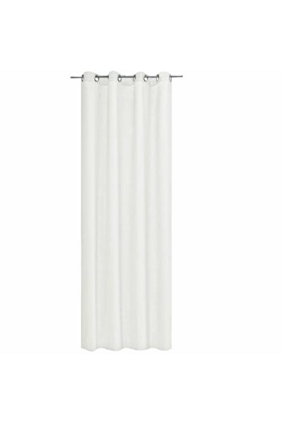 JEMIDI Elfie Opaque Curtain with Rings, 140 x 245 cm, White, Polyester, 55279...