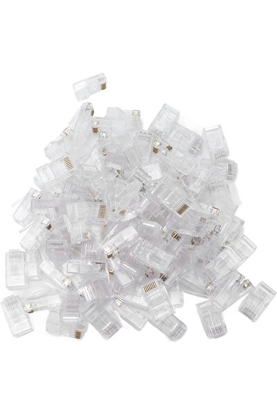 zola Set de 100 conectori RJ-45 8P8C, 8 pini, compatibilitate cablu UTP, FTP,...