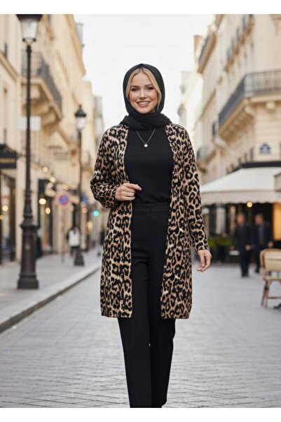 forte bella Ethnic Patterned Hijab Mini Kimono