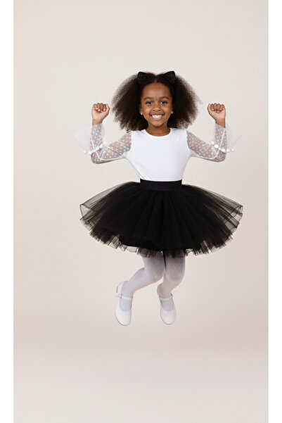 NACAR STORE Girl's April 23 October 29 Performance Outfit with Tulle Sleeves ...