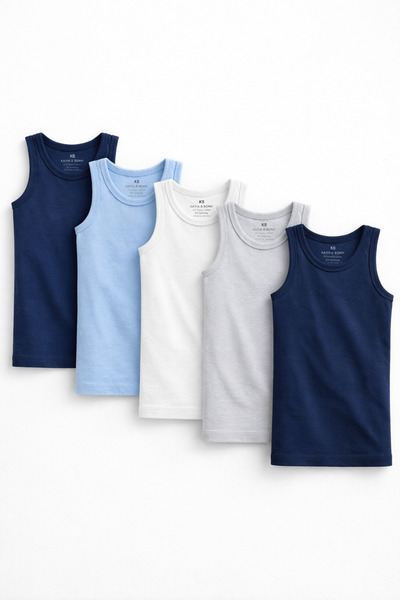 Katia&Bony Tricou de bază multicolor din 5 piese pentru băieți