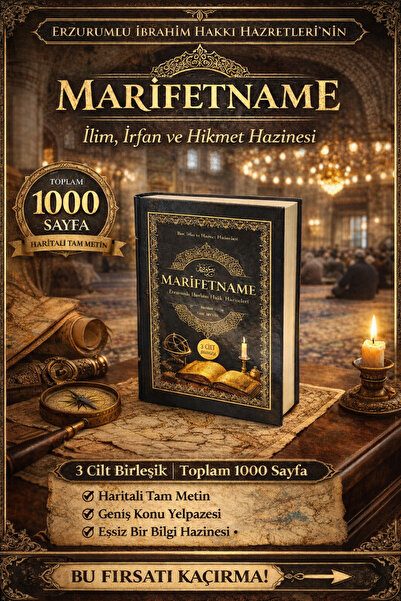 Seda Yayınları Marifetname 3 Cilt Bir Arada Erzurumlu İbrahim Hakkı 1000 Sayfa Tam Metin Haritalı marifetname