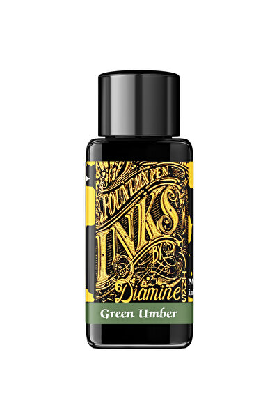 Diamine Sticlă de cerneală 30 ml - Verde Umber