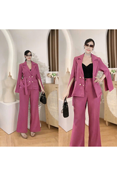 Gorgeousyang Trends Cape Blazer Trouser Set