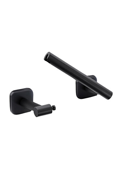 Other Set of 2 Toilet Paper Holders - Stainless Steel, Rust Resistant - Black...