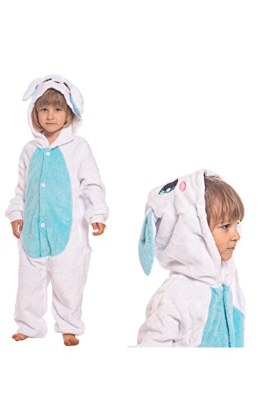 Other Pijama Kigurumi pentru copii — costum salopetă moale cu glugă, model ie...